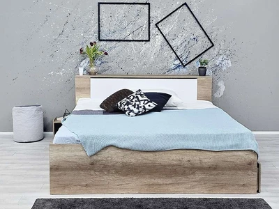 Manželská postel s úložným prostorem