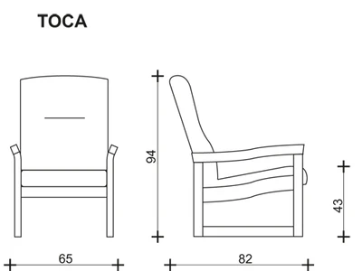 PF nábytek Toca rozměry